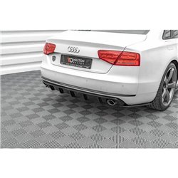 Maxton - Diffuseur Arrière Complet Audi A8 D4 Noir Brillant
