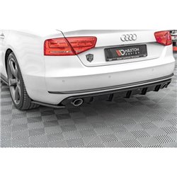 Maxton - Diffuseur Arrière Complet Audi A8 D4 Noir Brillant
