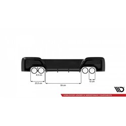 Maxton - Rajout Du Pare-Chocs Arriere V.2 BMW M135i F20 Noir Brillant
