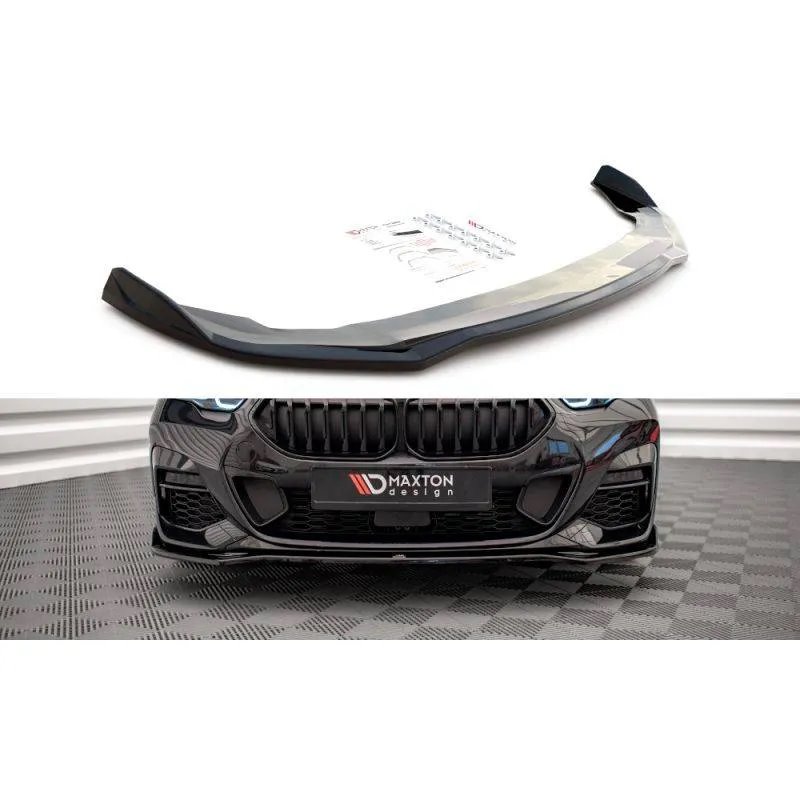 Maxton - Lame Du Pare-Chocs Avant V.3 BMW 2 Gran Coupe M-Pack / M235i F44 Noir Brillant
