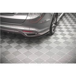 Maxton - Lames De Pare-Chocs Arrière Latérales V.2 Ford Mondeo ST-Line Mk5 Facelift Noir Brillant