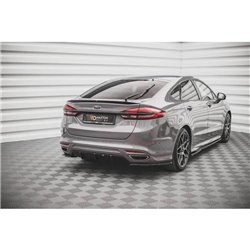 Maxton - Lames De Pare-Chocs Arrière Latérales V.2 Ford Mondeo ST-Line Mk5 Facelift Noir Brillant