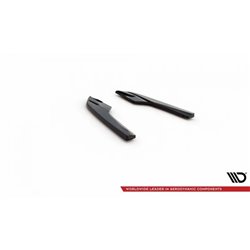 Maxton - Lames De Pare-Chocs Arrière Latérales Audi S3 Sedan 8V Noir Brillant