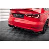 Maxton - Diffuseur Arrière Complet Audi S3 Sedan 8V Noir Brillant