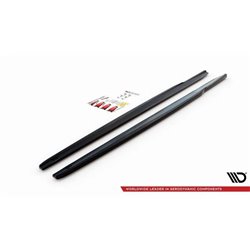 Maxton - Rajouts Des Bas De Caisse V.1 BMW 2 Gran Coupe M-Pack / M235i F44 Noir Brillant