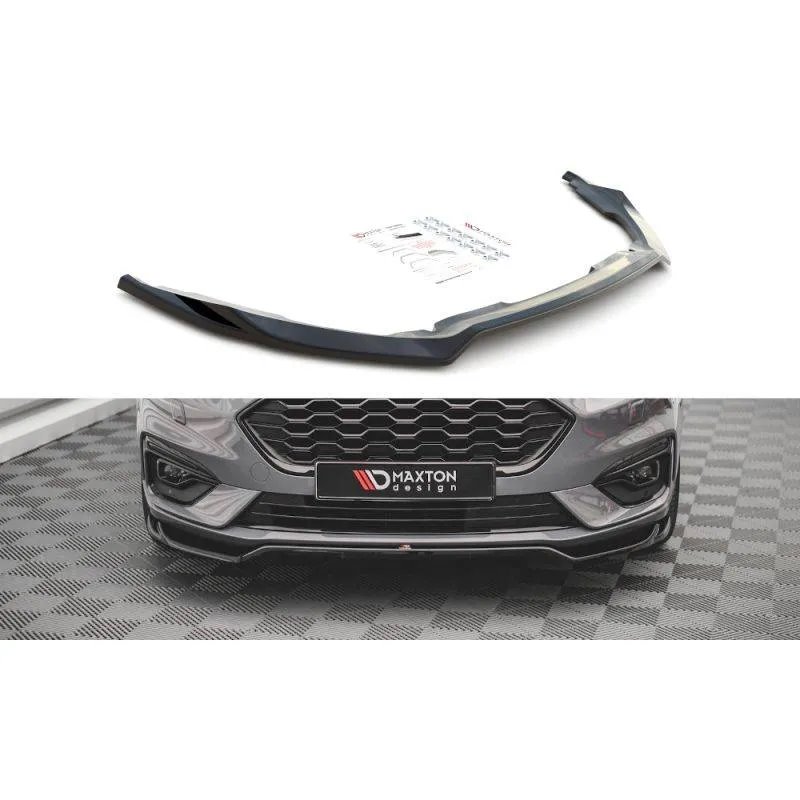 Maxton - Lame Du Pare-Chocs Avant V.1 Ford Mondeo ST-Line Mk5 Facelift Noir Brillant