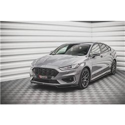 Maxton - Lame Du Pare-Chocs Avant V.1 Ford Mondeo ST-Line Mk5 Facelift Noir Brillant