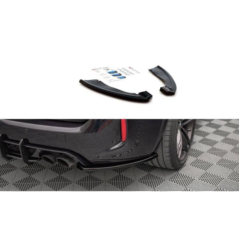 Maxton - Lames De Pare-Chocs Arrière Latérales BMW X5 M F85 Noir Brillant