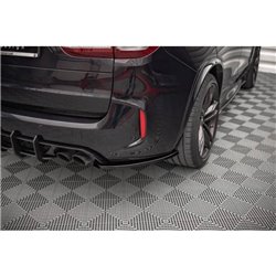 Maxton - Lames De Pare-Chocs Arrière Latérales BMW X5 M F85 Noir Brillant