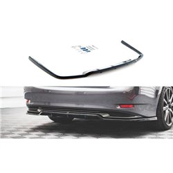 Maxton - Arriere Splitter (avec une barre verticale) Lexus GS F Sport Hybrid Mk4 (L10) Noir Brillant