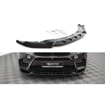 Maxton - Lame Du Pare-Chocs Avant V.1 BMW X5 M F85 / X6 M F86 Noir Brillant