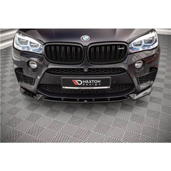 Maxton - Lame Du Pare-Chocs Avant V.1 BMW X5 M F85 / X6 M F86 Noir Brillant