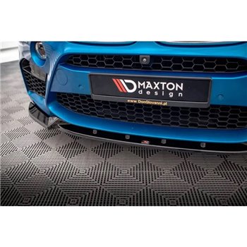 Maxton - Lame Du Pare-Chocs Avant V.1 BMW X5 M F85 / X6 M F86 Noir Brillant