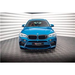 Maxton - Lame Du Pare-Chocs Avant V.2 BMW X5 M F85 / X6 M F86 Noir Brillant