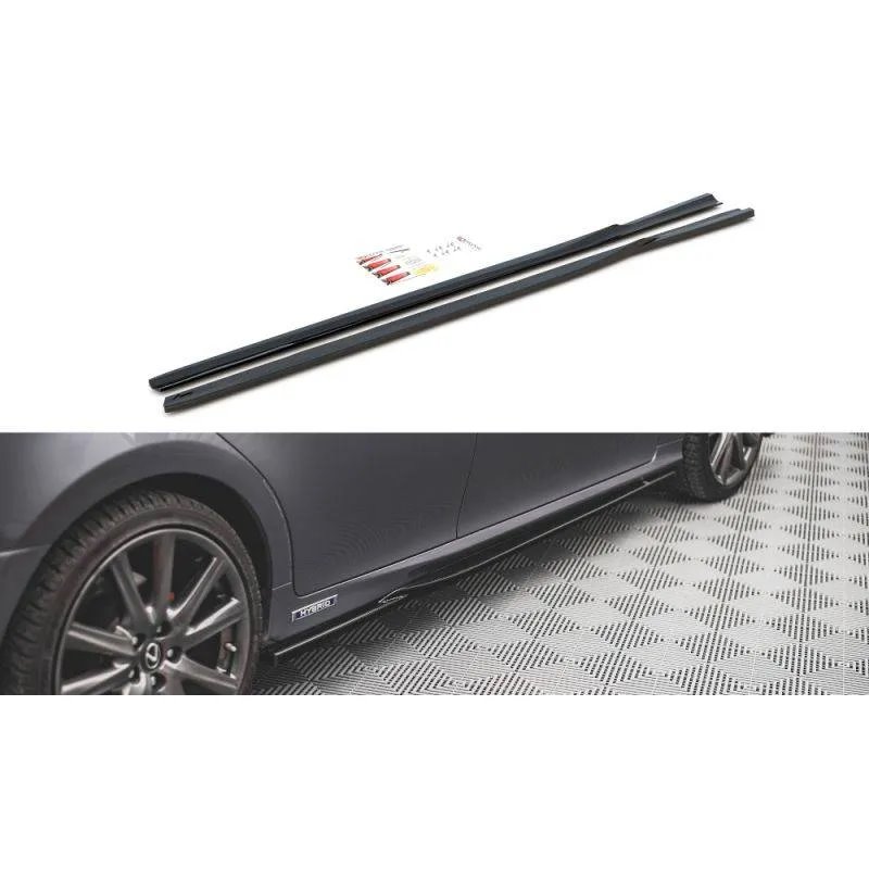 Maxton - Rajouts Des Bas De Caisse Lexus GS F Sport Mk4(L10) Noir Brillant