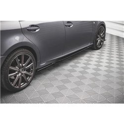 Maxton - Rajouts Des Bas De Caisse Lexus GS F Sport Mk4(L10) Noir Brillant