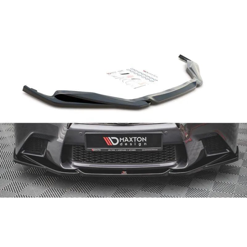 Maxton - Lame Du Pare-Chocs Avant V.2 Lexus GS F Sport Mk4 (L10) Noir Brillant