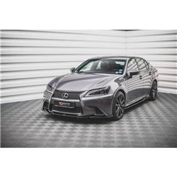 Maxton - Lame Du Pare-Chocs Avant V.2 Lexus GS F Sport Mk4 (L10) Noir Brillant