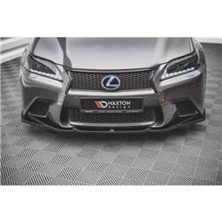 Maxton - Lame Du Pare-Chocs Avant V.2 Lexus GS F Sport Mk4 (L10) Noir Brillant