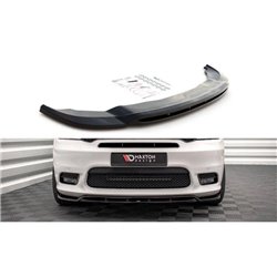 Maxton - Lame Du Pare-Chocs Avant V.1 Dodge Durango RT / SRT Mk3 Facelift Noir Brillant
