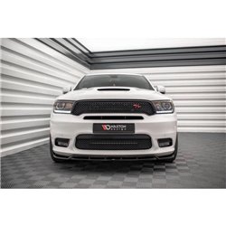 Maxton - Lame Du Pare-Chocs Avant V.1 Dodge Durango RT / SRT Mk3 Facelift Noir Brillant