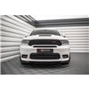 Maxton - Lame Du Pare-Chocs Avant V.1 Dodge Durango RT / SRT Mk3 Facelift Noir Brillant