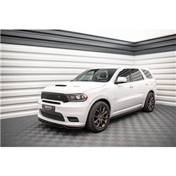 Maxton - Lame Du Pare-Chocs Avant V.1 Dodge Durango RT / SRT Mk3 Facelift Noir Brillant