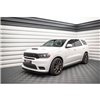 Maxton - Lame Du Pare-Chocs Avant V.1 Dodge Durango RT / SRT Mk3 Facelift Noir Brillant