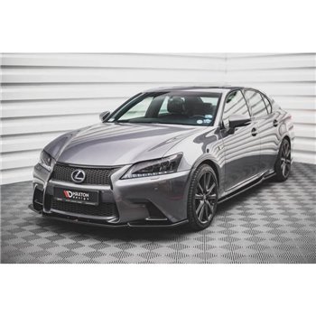 Maxton - Lame Du Pare-Chocs Avant V.1 Lexus GS F Sport Mk4 (L10) Noir Brillant