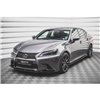 Maxton - Lame Du Pare-Chocs Avant V.1 Lexus GS F Sport Mk4 (L10) Noir Brillant