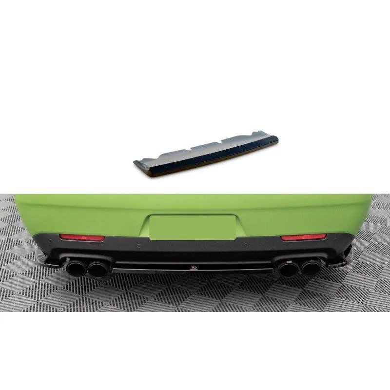Maxton - Arriere Splitter Dodge Challenger SRT Hellcat Widebody Mk3 Noir Brillant