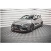 Maxton - Lame Du Pare-Chocs Avant V.3 Hyundai I30 N / I30 N-Line Hatchback/Fastback Mk3 Facelift Noir Brillant