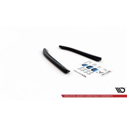 Maxton - Lames De Pare-Chocs Arrière Latérales Audi S8 D3 Noir Brillant
