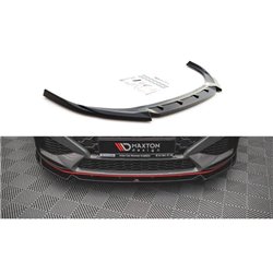 Maxton - Lame Du Pare-Chocs Avant V.2 Hyundai I30 N / I30 N-Line Hatchback/Fastback Mk3 Facelift Noir Brillant