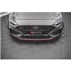 Maxton - Lame Du Pare-Chocs Avant V.2 Hyundai I30 N / I30 N-Line Hatchback/Fastback Mk3 Facelift Noir Brillant