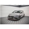 Maxton - Lame Du Pare-Chocs Avant V.2 Hyundai I30 N / I30 N-Line Hatchback/Fastback Mk3 Facelift Noir Brillant