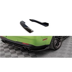 Maxton - Lames De Pare-Chocs Arrière Latérales Dodge Challenger SRT Hellcat Widebody Mk3 Noir Brillant