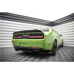 Maxton - Lames De Pare-Chocs Arrière Latérales Dodge Challenger SRT Hellcat Widebody Mk3 Noir Brillant