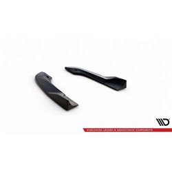 Maxton - Lames De Pare-Chocs Arrière Latérales Dodge Challenger SRT Hellcat Widebody Mk3 Noir Brillant
