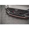 Maxton - Lame Du Pare-Chocs Avant V.1 + Ailerons Hyundai I30 N / I30 N-Line Hatchback/Fastback Mk3 Facelift Noir Brillant