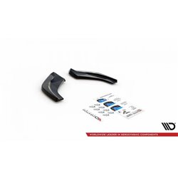 Maxton - Lames De Pare-Chocs Arrière Latérales V.2 Hyundai I30 N Hatchback Mk3 Facelift Noir Brillant