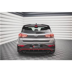 Maxton - Street Pro Lame Du Pare Chocs Arriere Hyundai I30 N Hatchback Mk3 Facelift Noir