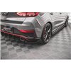 Maxton - Lames De Pare-Chocs Arrière Latérales V.3 Hyundai I30 N Hatchback Mk3 Facelift Noir Brillant