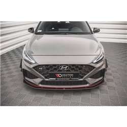Maxton - Street Pro Lame Du Pare-Chocs Avant Hyundai I30 N Hatchback/Fastback Mk3 Facelift Noir-Rouge