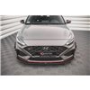 Maxton - Street Pro Lame Du Pare-Chocs Avant Hyundai I30 N Hatchback/Fastback Mk3 Facelift Noir-Rouge
