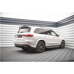 Maxton - Arriere Lame (avec une barre verticale) V.1 Mercedes-Benz GLS AMG-Line X167 Noir Brillant