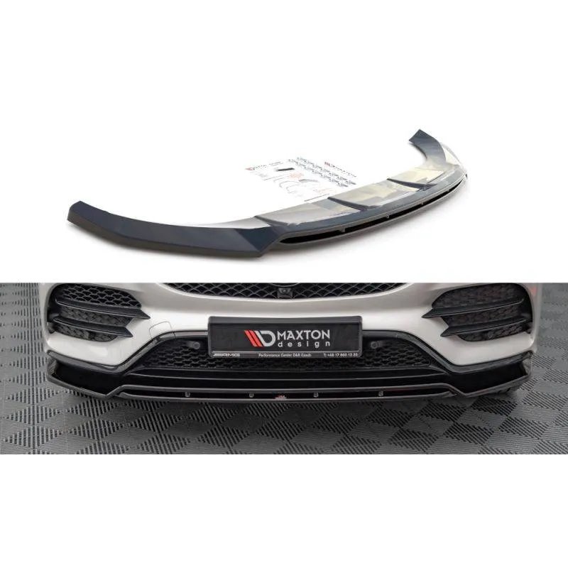Maxton - Lame Du Pare-Chocs Avant V.1 Mercedes-Benz GLS AMG-Line X167 Noir Brillant