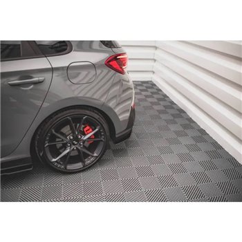 Maxton - Street Pro Lame Du Pare Chocs Arriere Hyundai I30 N Hatchback Mk3 Facelift Noir-Rouge