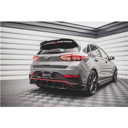 Maxton - Street Pro Central Diffuseur Arriere Hyundai I30 N Hatchback Mk3 Facelift Rouge