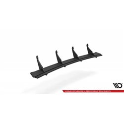Maxton - Street Pro Central Diffuseur Arriere Maserati Ghibli Mk3 Noir-Rouge